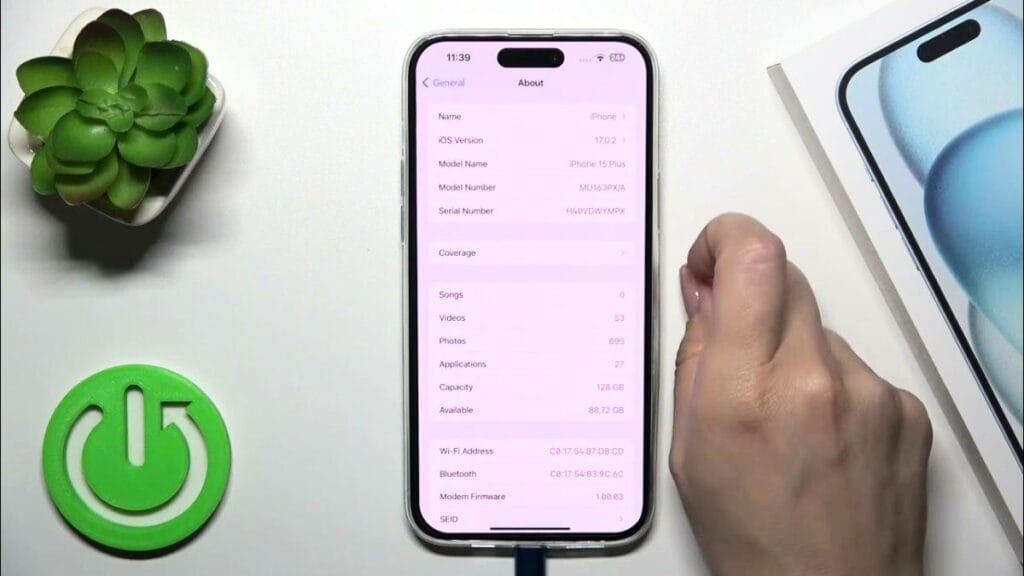 số máy iphone bắt đầu bằng chữ m